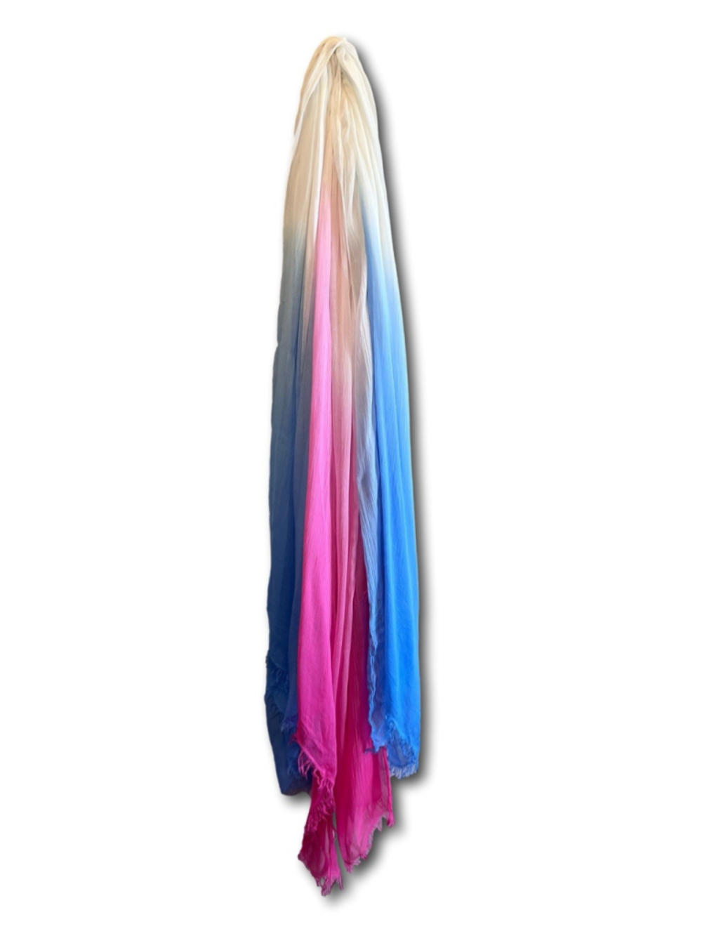 Tommy Bahama Dip-Dye Scarf Pink And Blue Lot Of 2 Summer Resort Wear